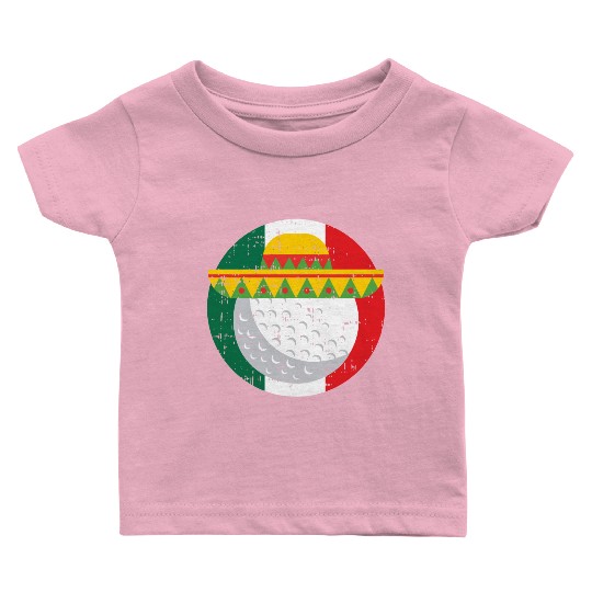 Cinco De Mayo Mexico Golf Ball Funny Mexican s Baby T Shirts