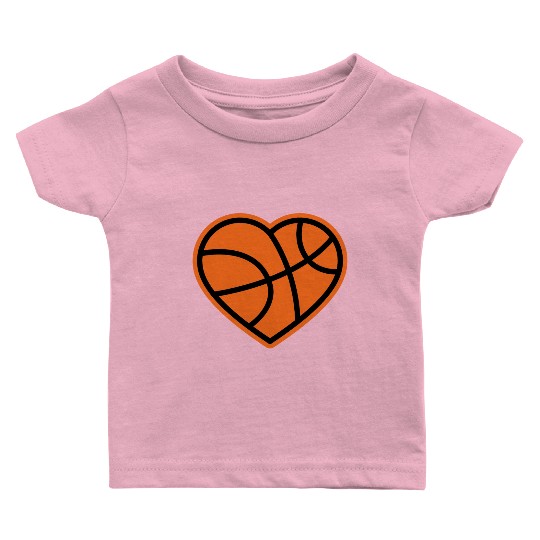 I love Basketball Players Baby T Shirts