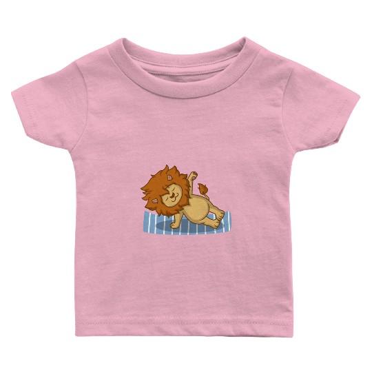 Yoga Lion Baby T Shirts