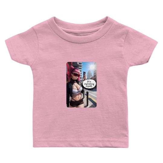 Cyberpunk Waifu Influencer Design 6 Baby T Shirts