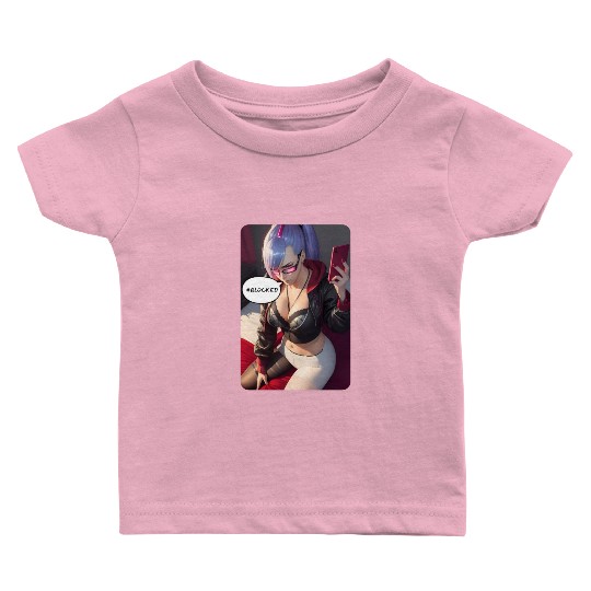 Cyberpunk Waifu Influencer Design 4 Baby T Shirts