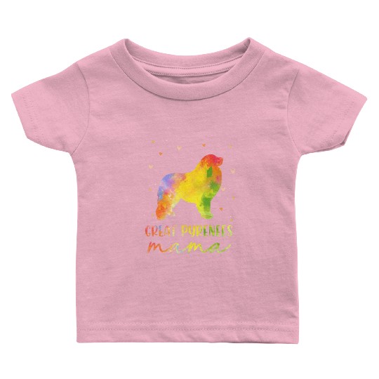 Great Pyrenees Mom Colorful Great Pyrenees Gifts Baby T Shirts