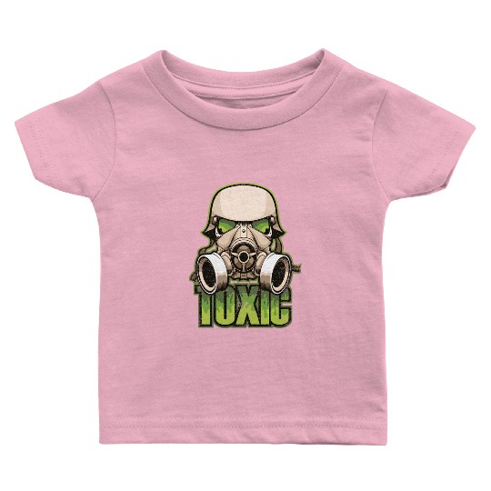 Toxic Green Military And Safety Gas Baby T Shirts