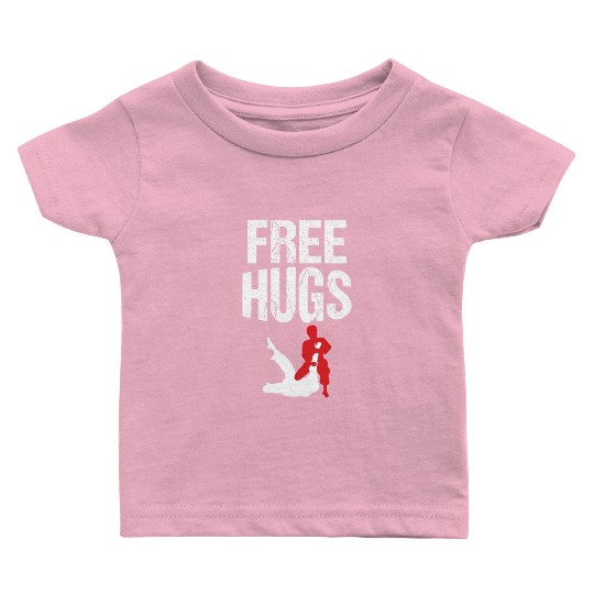 Free Hugs Jiu Jitsu Bjj Martial Baby T Shirts