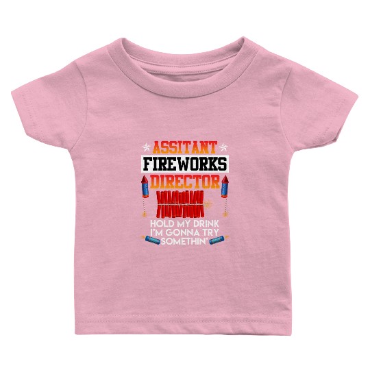 Independence Day Assistant Fireworks Director USA Baby T Shirts