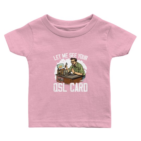 Ham Radio Operator Morse Code Radioactivity Baby T Shirts