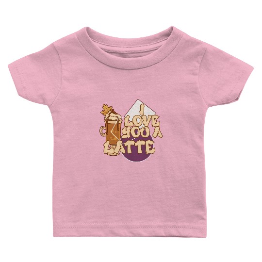 I Love You A Latte Couples Romance Baby T Shirts
