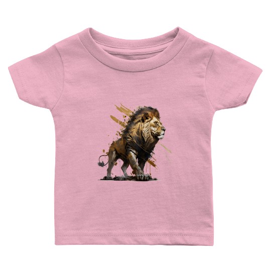 Lion walking, lion Baby T Shirts