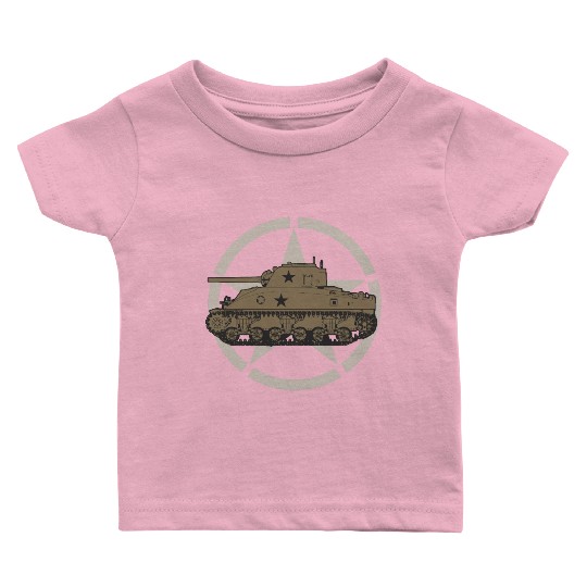 M4 Sherman | World War 2 Vehicle Baby T Shirts