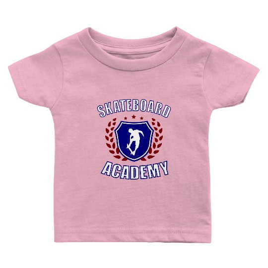 Skateboard Academy Baby T Shirts
