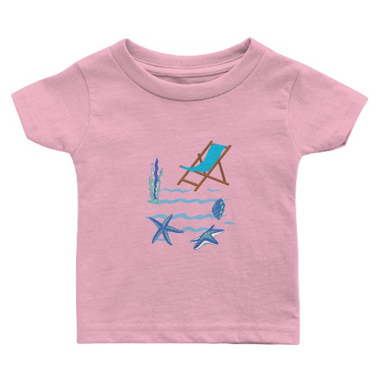 Sizzling Summer Beach Vibes Baby T Shirts--Embrace the sun