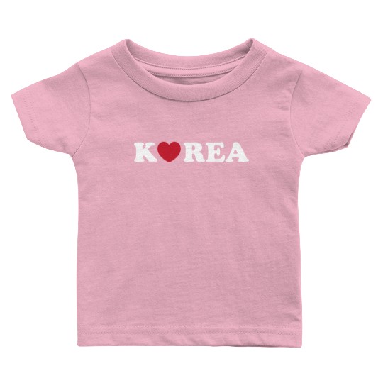 Korea Love Heart 80s Baby T Shirts