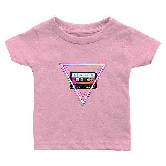 Totally Triangular 80s Cassette Tape Baby T Shirts