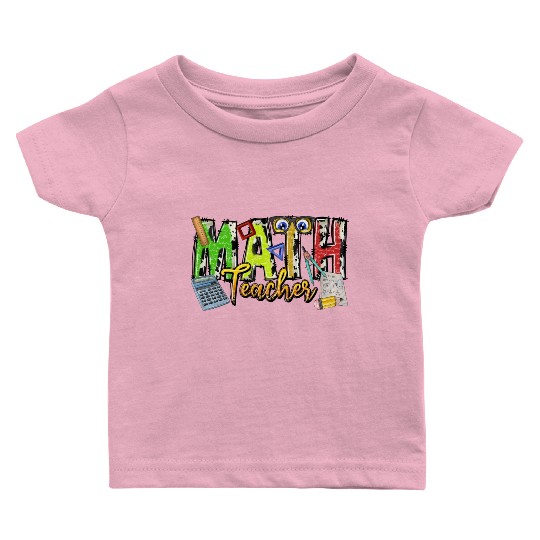 Math Teacher Baby T Shirts