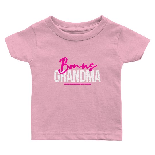 Bonus Grandma Mother'S Day Step Grandma Baby T Shirts