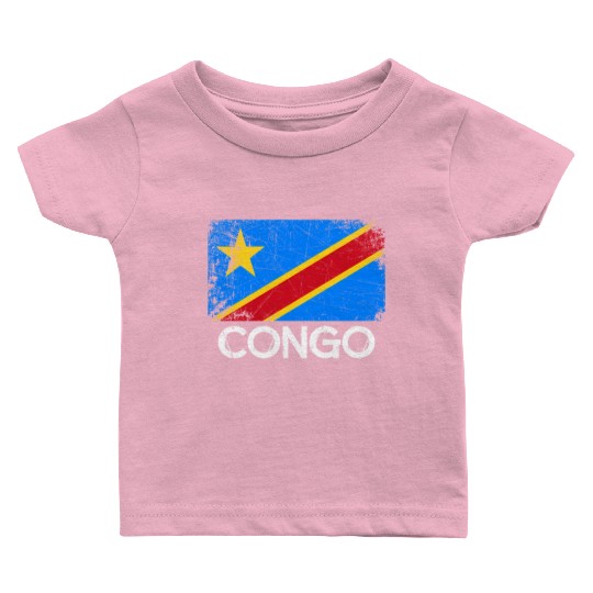 Congolese Flag Made In Congo Baby T Shirts