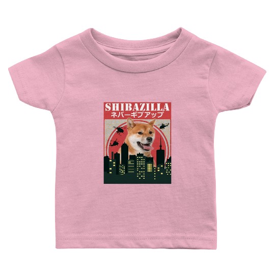 Dog Shiba Inu Shibazilla Movie Baby T Shirts