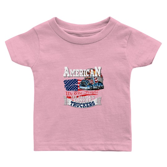 The People'S Convoy 2022 Usa Truck Driver Freedom Baby T Shirts