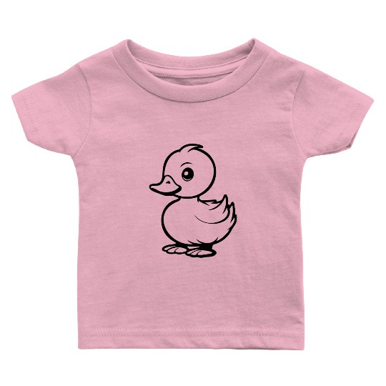 Duck Bird Nature Pond Baby T Shirts