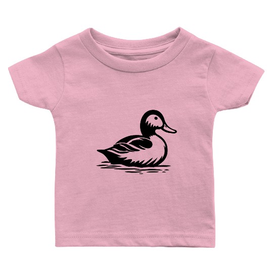Duck Bird Nature Pond Baby T Shirts