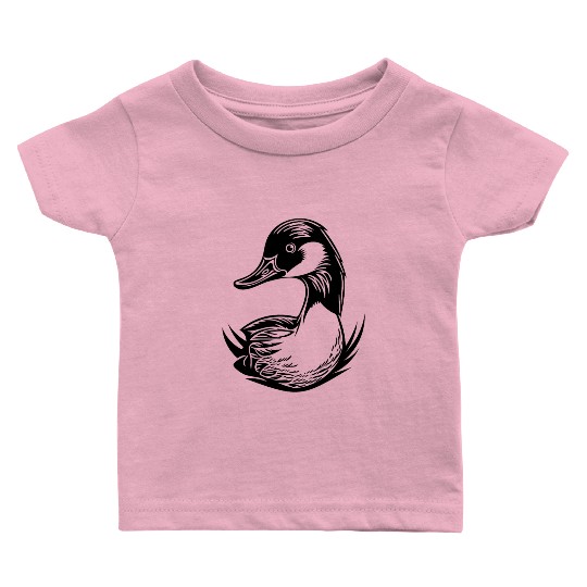 Duck Bird Nature Pond Baby T Shirts
