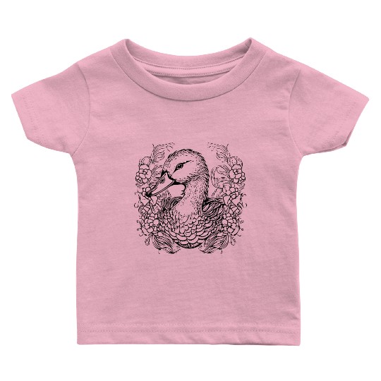 Duck Bird Nature Pond Baby T Shirts