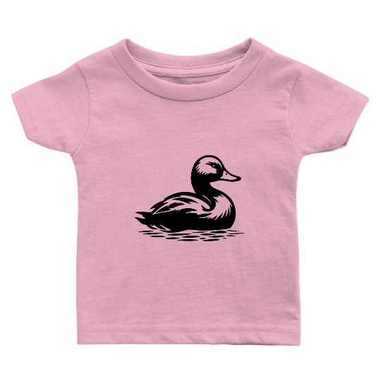 Duck Bird Nature Pond Baby T Shirts