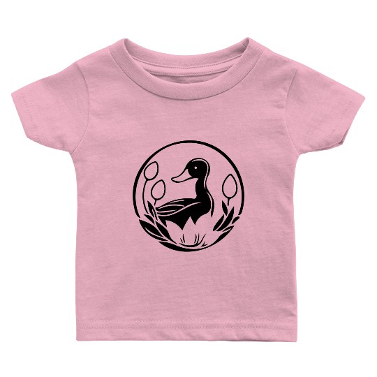 Duck Bird Nature Pond Baby T Shirts