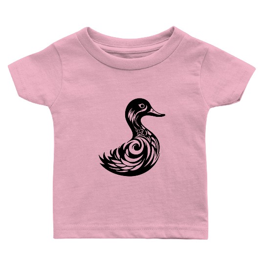 Duck Bird Nature Pond Baby T Shirts