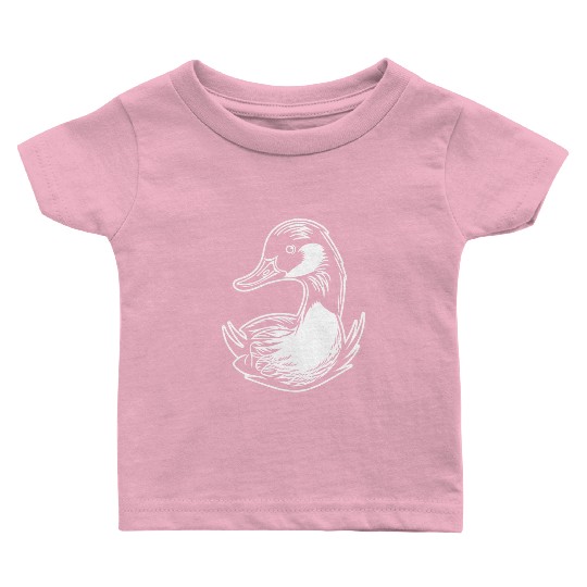 Duck Bird Nature Pond Baby T Shirts