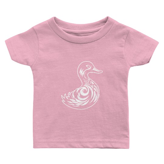Duck Bird Nature Pond Baby T Shirts