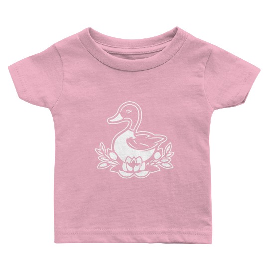 Duck Bird Nature Pond Baby T Shirts