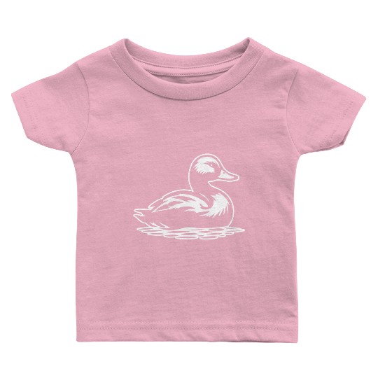 Duck Bird Nature Pond Baby T Shirts