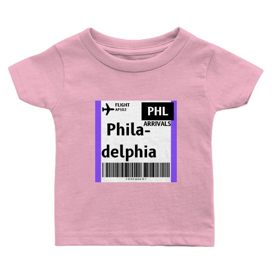 airplane ticket philadelphia Baby T Shirts