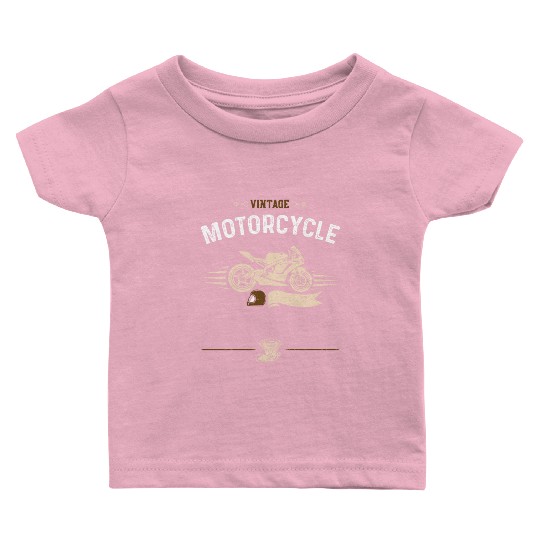 Vintage Motorcycle - Motorcycle Baby T Shirts
