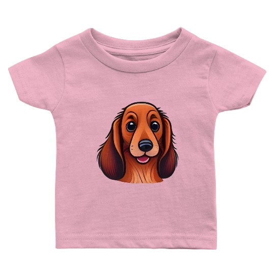 Sweet Dachshund Baby T Shirts