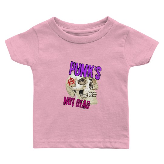 Skull Punk's Not Dead Baby T Shirts