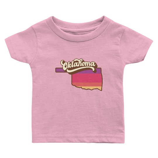 Oklahoma Retro USA Baby T Shirts