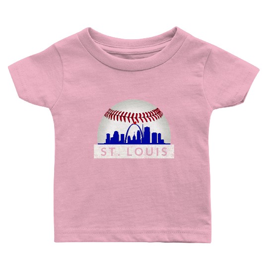 Saint Louis Red Cardinal Dress Hometown Skyline Gi Baby T Shirts