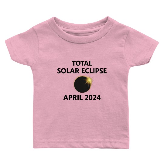 Solar Eclipse 2024 Texas Illinois Ohio Arkansas TX Baby T Shirts