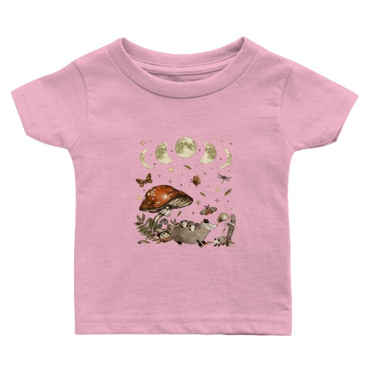 Possum Opossum Lover Owner Cottagecore Goblincore Baby T Shirts