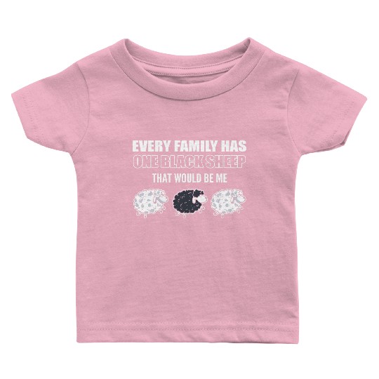 Family Black Sheep Shepherd Baby T Shirts