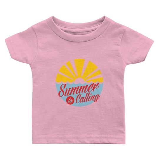 Summer's Call: Embrace the Sun Baby T Shirts