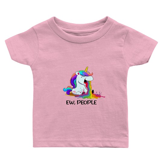 Ew People Unicorn Baby T Shirts