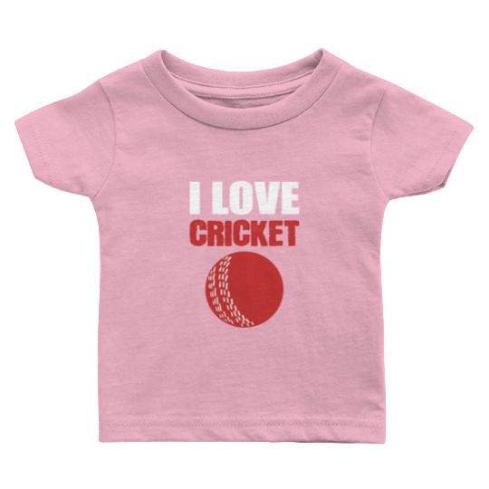 I Love Cricket Sport Coach Gift Baby T Shirts