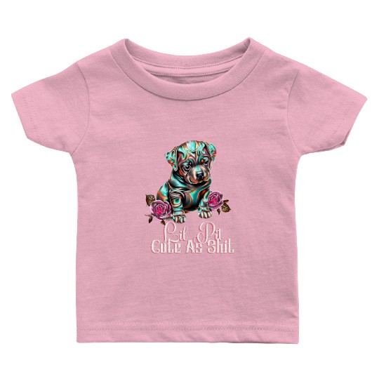 Little Pit Cute As Shit | Adorable Baby T Shirts Design
