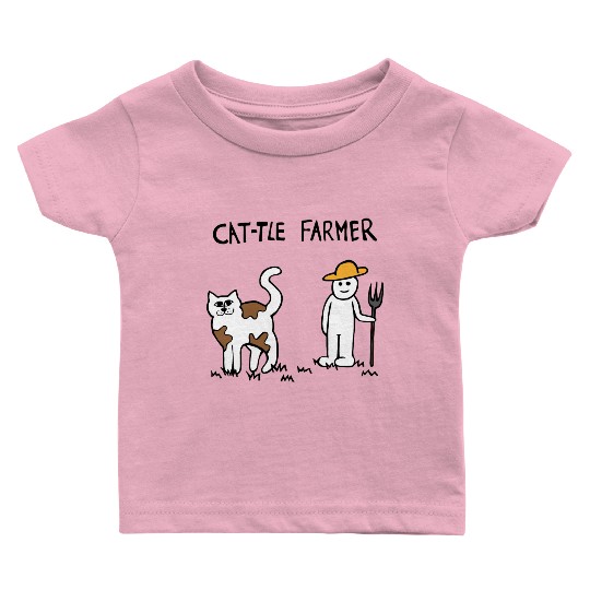 Cattle Cat Farmer Baby T Shirts