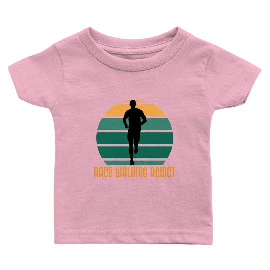 Race walking addict, Race walking Baby T Shirts