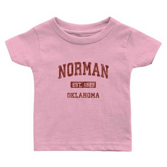 Norman Oklahoma Ok Athletic Sports Baby T Shirts