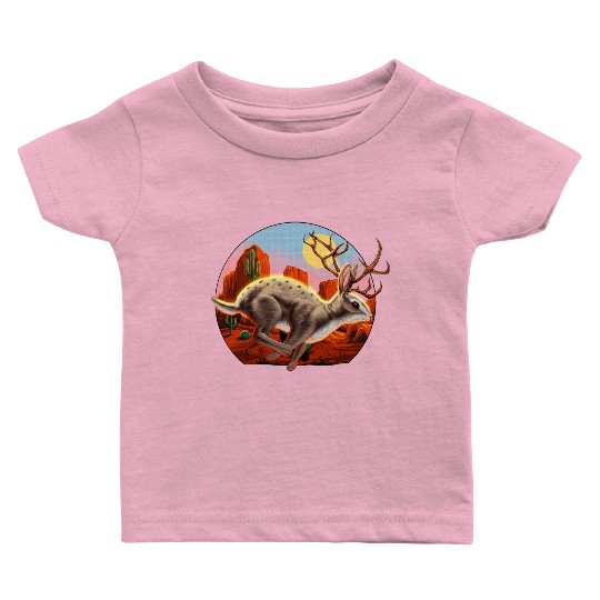 Jackalope Cryptid Rabbit Baby T Shirts